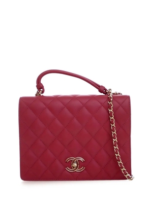 CHANEL Pre-Owned 2016-2017 Small Quilted Lambskin Citizen Chic Flap satchel - Pink