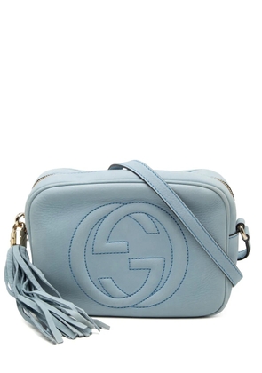 Gucci Pre-Owned 2000-2015 Nubuck Soho Disco crossbody bag - Blue