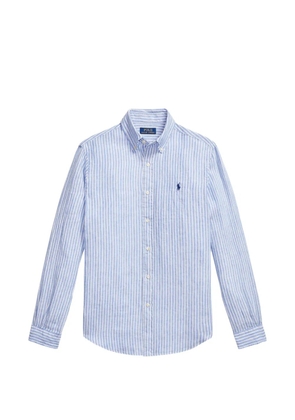 Polo Ralph Lauren striped pony linen shirt - Blue