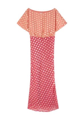 NEVER FULLY DRESSED print dress - Pink