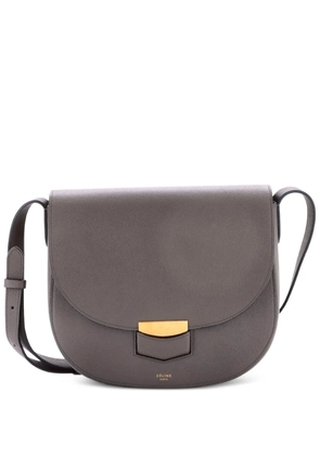 Celine Pre-Owned Trotteur Grainy Leather Medium crossbody bag - Grey