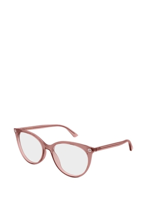 Gucci Eyewear cat-eye logo glasses - Pink