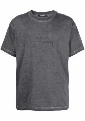 A-COLD-WALL* logo-embroidered organic cotton T-shirt - Black