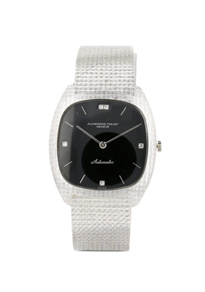 Audemars Piguet 18k white gold diamond 32mm watch - Black