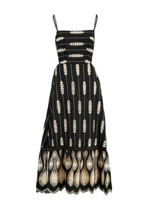 Johanna Ortiz Nostalgica midi dress - Black