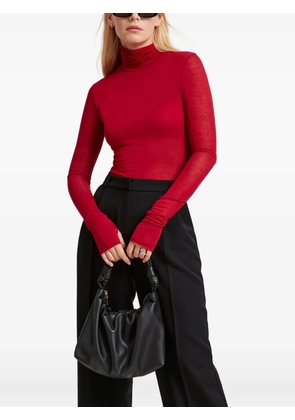 Marcella Eloise thumb-hole turtleneck top - Red