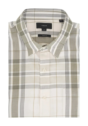 Vince check-pattern button-up shirt - Neutrals