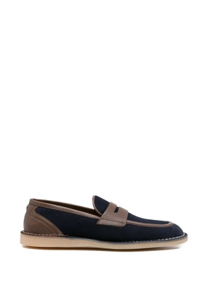 Dolce & Gabbana panelled leather loafers - Blue