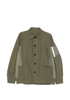 sacai pocket panelling jacket - Green