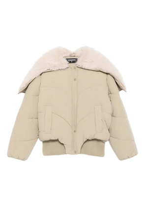 Patrizia Pepe zip-up bomber jacket - Neutrals