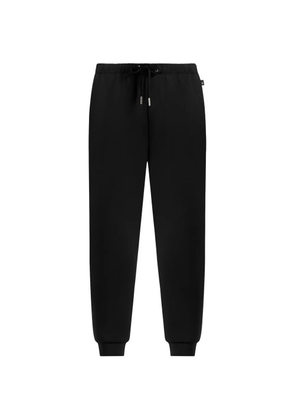 Manière De Voir Dion tapered-fit elasticated-cuffs black track pants