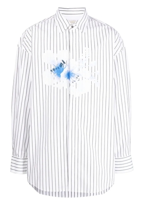 Feng Chen Wang floral-print shirt - White