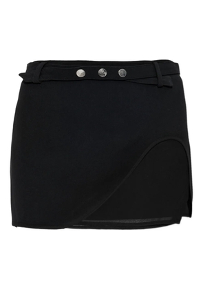 The Attico belted mini skirt - Black