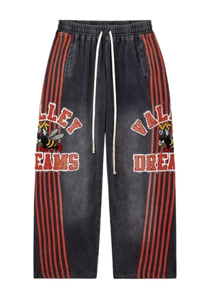 Vale logo-embroidered jeans - Grey