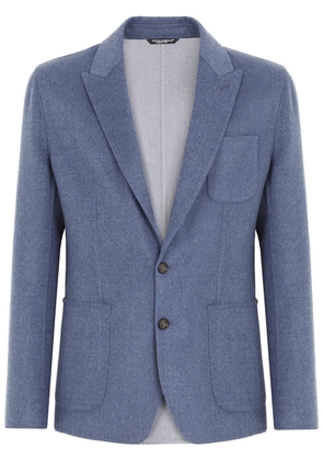 Dolce & Gabbana Deconstructed virgin wool blazer - Black