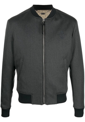 Billionaire crest-motif bomber jacket - Grey