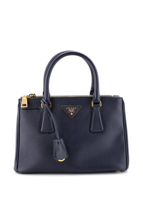 Prada Pre-Owned Double Zip Lux Tote Saffiano Leather Mini satchel - Blue