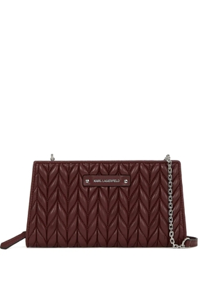 Karl Lagerfeld K/Weave crossbody wallet - Red