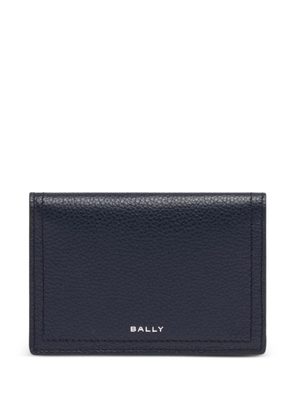 Bally grained-leather card holder - Blue
