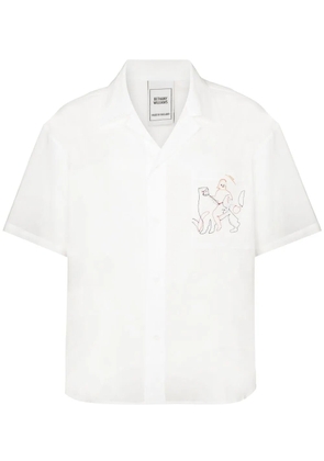 Bethany Williams embroidered motif short-sleeved shirt - White
