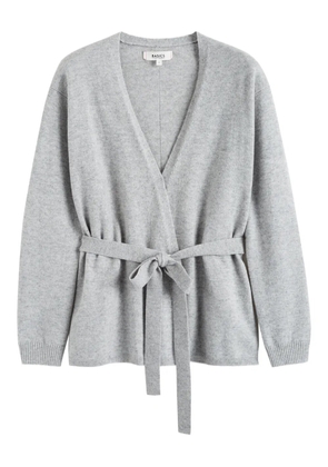 Chinti & Parker wrap-style tie-fastening cardigan - Grey
