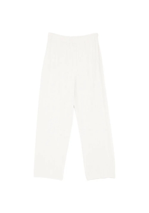 Pleats Please Issey Miyake A-Poc Shell trousers - Neutrals