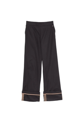 Herno cuffed flared trousers - Blue
