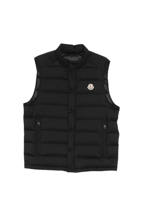 Moncler logo-patch gilet - Black
