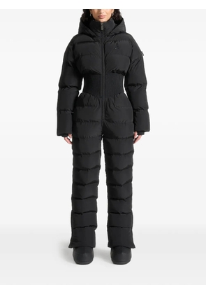 Manière De Voir Manya corset-detail black ski suit