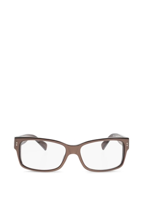Jacquemus rectangle-frame glasses - Brown