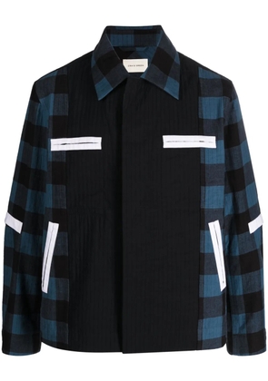 Craig Green plaid-pattern worker jacket - Blue
