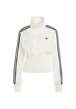 adidas Firebird stripe shirred top - Neutrals
