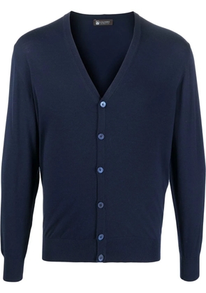 Colombo button-down knit cardigan - Blue