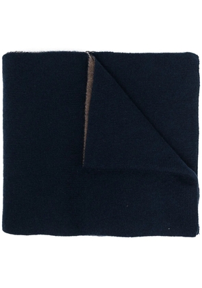 Dell'oglio cashmere two-tone scarf - Blue