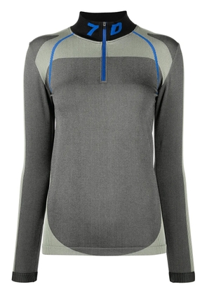 7 DAYS Active half-zip funnel neck top - Grey
