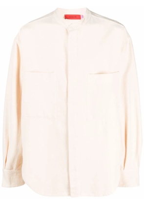 Eckhaus Latta snap button down shirt - Neutrals