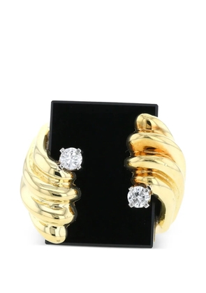 Cartier 1970s diamond and onyx ring - Gold