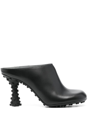 Sunnei 1000Chiodi 105mm leather mules - Black