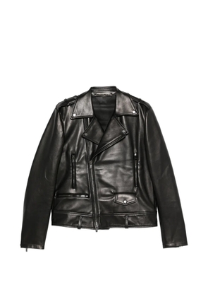 Salvatore Santoro leather biker jacket - Black