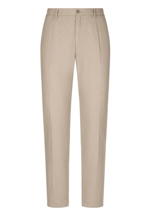 Dolce & Gabbana pressed-crease tailored trousers - Neutrals
