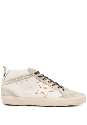 Golden Goose Mid Star crystal-detailed sneakers - Neutrals
