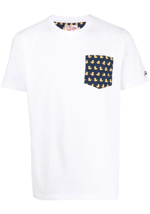 MC2 Saint Barth duck-print pocket T-shirt - White