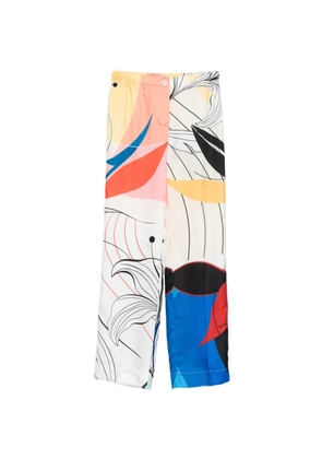 F.R.S For Restless Sleepers floral-print trousers - White