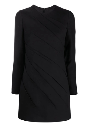 Valentino Garavani long-sleeve gathered minidress - Black