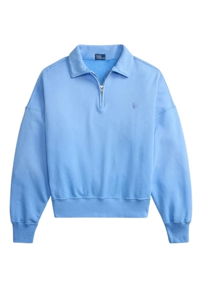 Polo Ralph Lauren zip-up logo-embroidered sweatshirt - Blue
