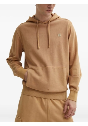 Timberland drawstring patch hoodie - Brown