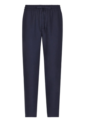 Dolce & Gabbana linen track pants - Blue