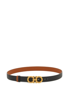 Ferragamo reversible and adjustable Gancini belt - Black