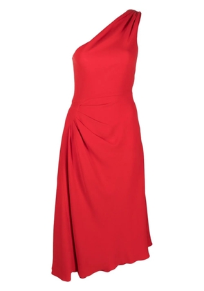 Christian Dior Pre-Owned 2010 gathered one-shoulder silk dress