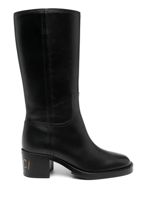 Gucci 45mm logo-studded boots - Black